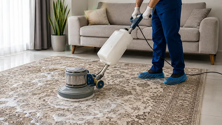 شستشوی فرش بدون آب چیست؟  (خشکشویی فرش)