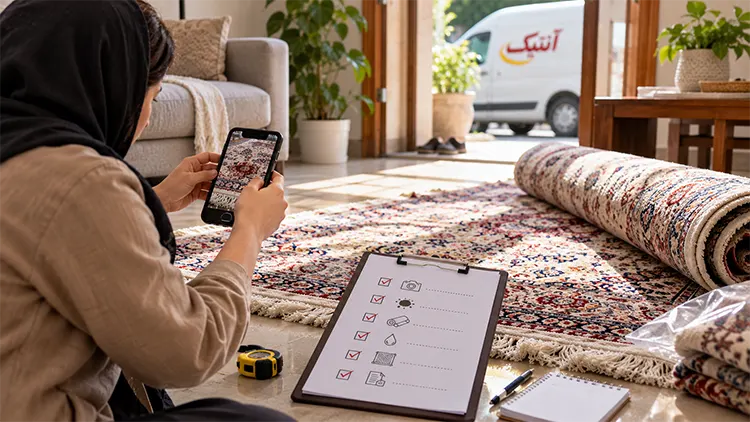 قبل از تحویل فرش به قالیشویی چه کار کنیم؟ + چک‌لیست