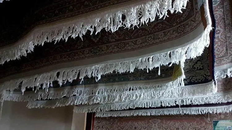 زمان تحویل فرش شسته شده در قالیشویی آنتیک